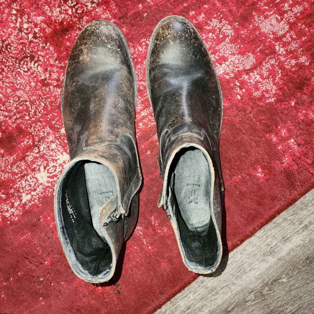 Frye Distressed Chelsea Boots